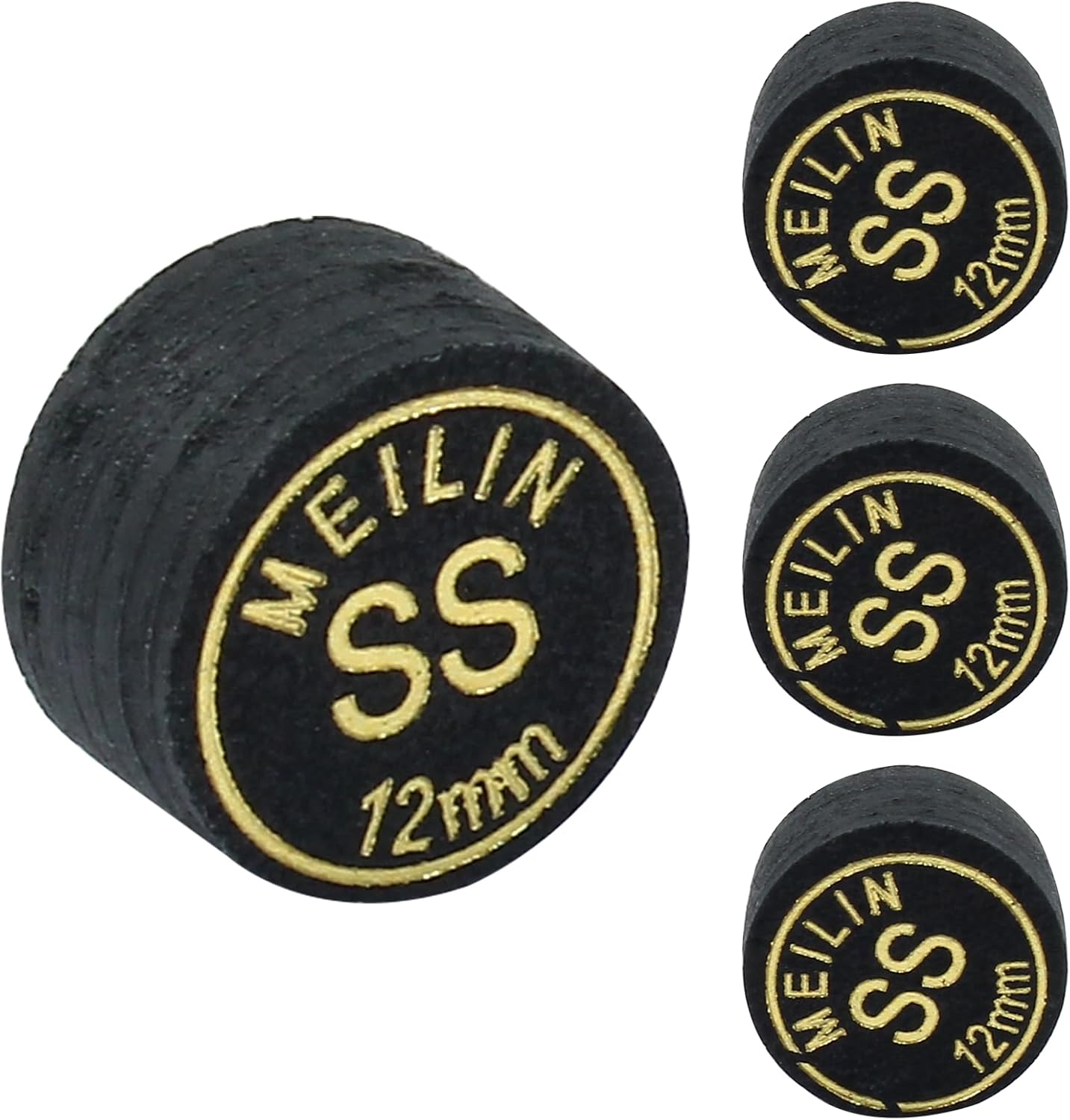 4PCS 12mm Pool Cue Tips How Cue Tip Billiard Accessories Suitable for Pool Cues and Snooker