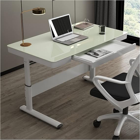Computer Desk Home Study Lifting Table Standing Office PC. Desk Height Adjustable Manual Lifting Workstation Desk Pull Out Modern Minimalist Gaming Table Office Desk Color: C, Size: 1.2 meters