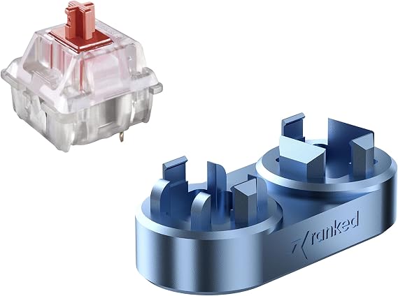 Bundle of 65 Cherry MX RGB Red Switches for Mechanical Gaming Keyboards & Ranked Premium CNC Machined Switch Opener