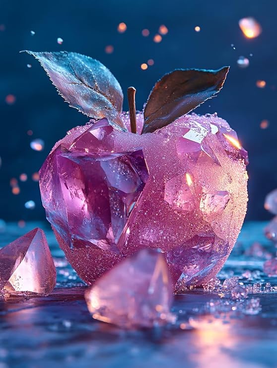 Diamond Painting Plant Diamond Art Kits for Adults Beginner, 5D Peinture Diamant Pink, DIY Round Full Drill Gem Art Crystal Paintings Crafts for Room Decor Wall Aesthetics, Gifts 20x28in 3945-SY