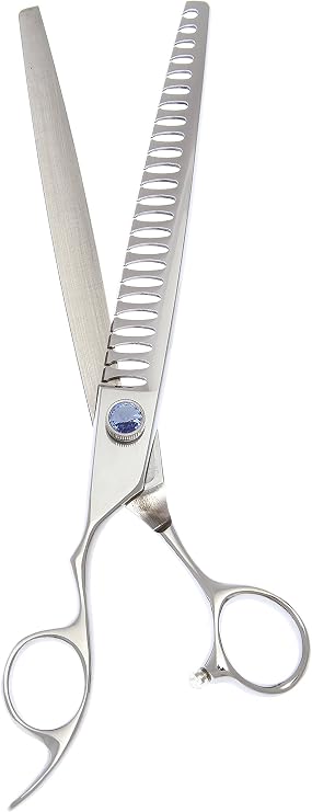 24 Tooth Left Handed Chunker Shear with an Ergonomic Off Set Handle Design, 8-Inch