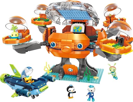 LITTLE FROGGY Building Block Toys The OctopusII Cup-Q Vehicle & Minifigures Creative Playset Compatible with Lego Bricks Ideal Gift for Boys Girls Aged 8-14 921PCS (3716)