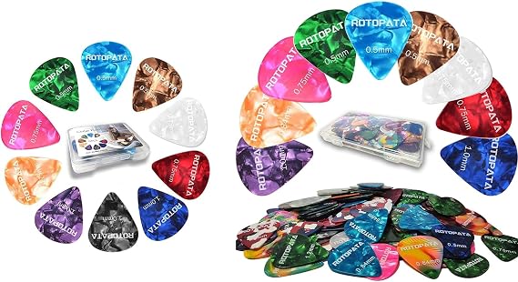 165 Pack Guitar Picks with Organizer Storage Box