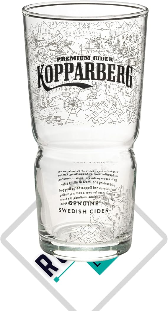 Kopparberg Cider Pint Glass X1 Roxley Cider Glass Bar Man Cave