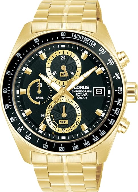 Lorus Women's Chronograph Watch Stainless Steel Gold