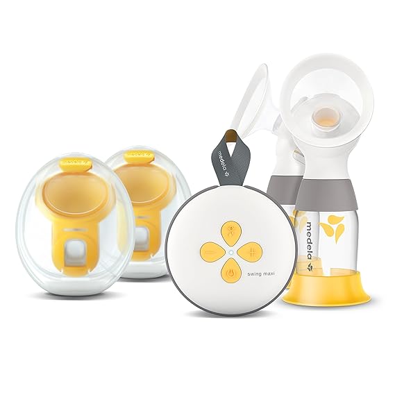 Medela Swing Maxi Electric Breast Pump Deluxe Bundle | Wearable Cups | 1Ct