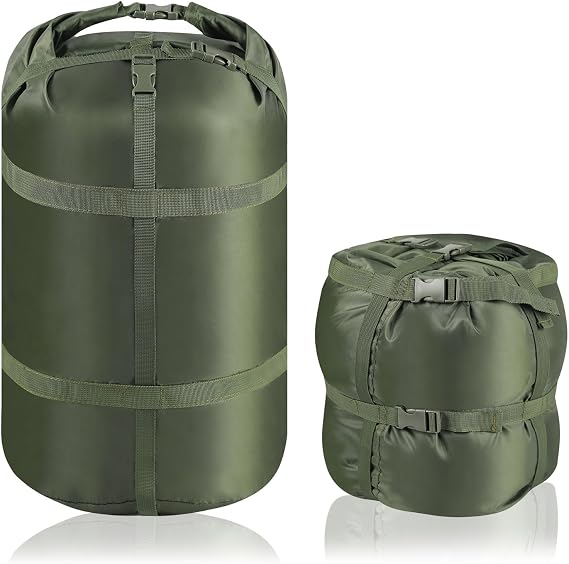 Compression Sack for Sleeping Bag, Ultralight Portable Sleeping Bag Compression Sack, 15L/27L/45L Sleeping Bag Stuff Sack, Space-Saving Stuff Sack for Sleeping Bag, Backpacking, Camping, Hiking