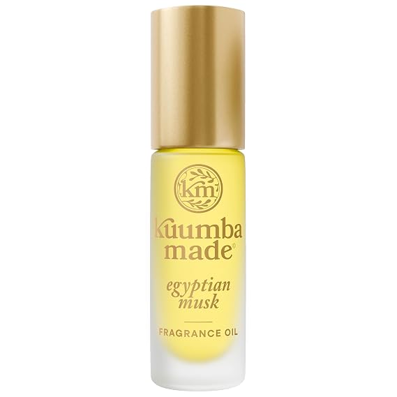 Kuumba Made Egyptian Musk Fragrance Oil, Long-Lasting Scented Oil Perfume Roller, Vegan, Alcohol-Free, 0.15 Fl Oz