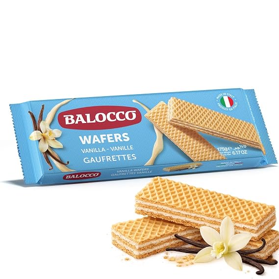 Balocco Milk Vanilla Wafer Cookies 6.1 Oz (175g)