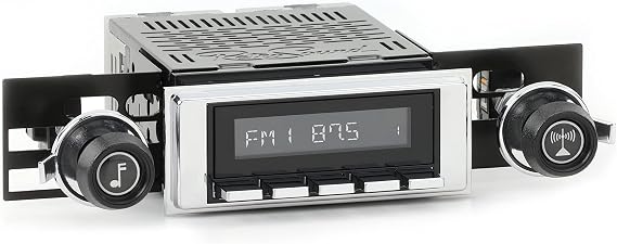 Hermosa Radio with Black Face, Chrome Pushbuttons, Bezel, and Knobs Kit HBC-M2-120-37-73