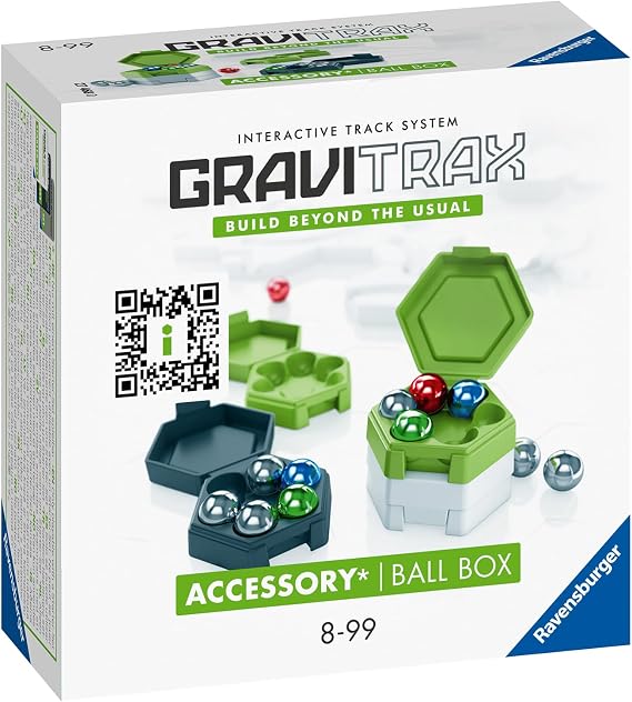 Ravensburger GraviTrax Ball Box - Marble Organization Set | Creative STEM Toy | Interactive Race Tracks | Ideal for Curious Kids and Adults | Compatible with All GraviTrax Systems