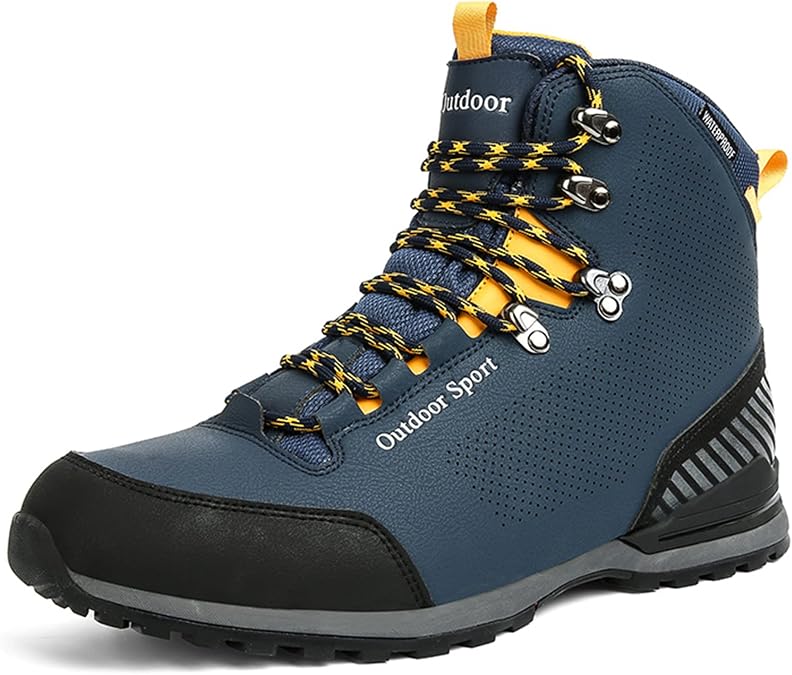 Mid Waterproof Hiking Boots Outdoor Backpacking Trekking Lightweight Mountaineering Walking Shoes for Men