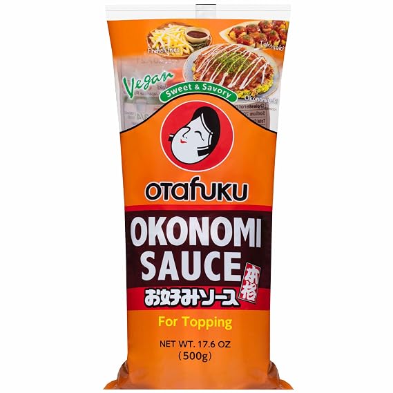 Otafuku Okonomi Sauce, Vegan Japanese Topping (17.6 Ounces) | For Okonomiyaki Pancakes