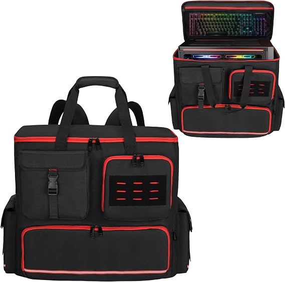 Desktop PC Tower Backpack for ATX/M-ATX Case with Bottom Pad