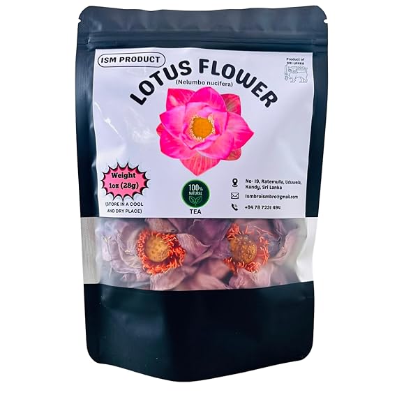 Pink Dried Lotus Flower Tea 1oz(28g) (Nelumbo Nucifera) Dry Lotus Petals Leaf Tea