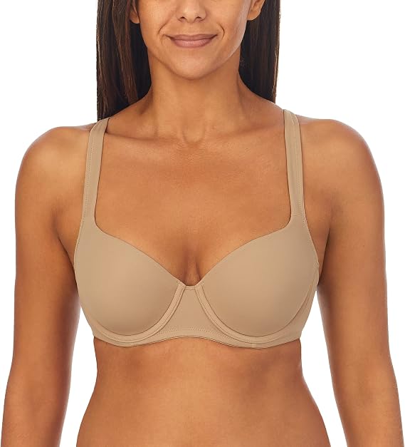 COMPANY ELLEN TRACY Women's Lightly Lined Underwire Full Coverage T-Shirt Bra with Adjustable Straps - Brown, 38C