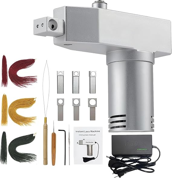 Electric Dreadlock Machine, Portable Automatic Braiding Tool for Quick DIY Hairstyling