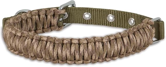 Aspen Pet Paracord Dog Collar, Small/3/4 by 14-18", Camo