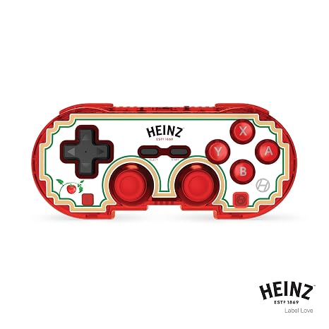 Hyperkin Limited Edition Official Heinz Pixel Art Bluetooth Controller - Officially Licensed - For Nintendo Switch, PC, Mac, Android, iOS (Label Love)
