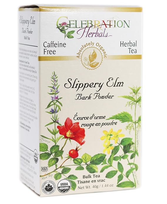 Celebration Herbals Slippery Elm Bark Powder Loose Pack Tea, 40g