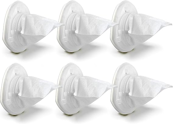 Fette Filter - EVF100 Hand Vac Filter Replacement Compatible with BLACK+DECKER Hand Vac BDH7200CHV & BDH9600CHV Replacement Filter Part # EVF100 90590689 includes 6 QTY