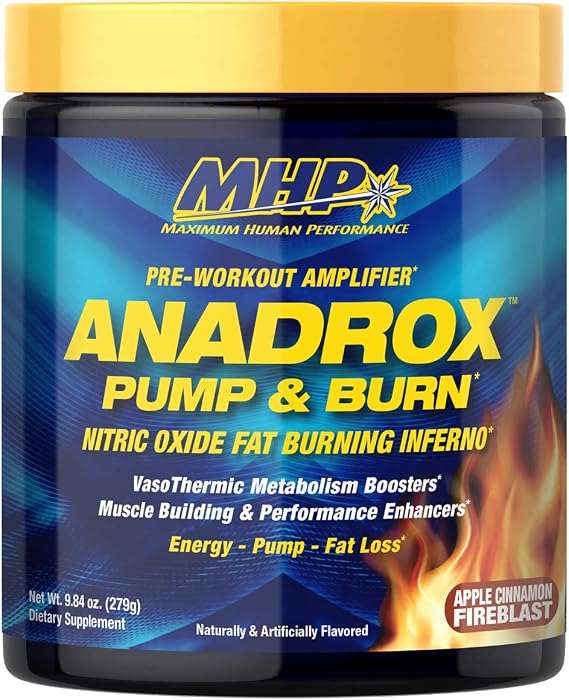 MHP Anadrox Pre-Workout, Punp & Burn, Apple Cinnamon Fireblast, 30 Serv