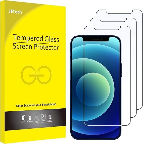 JETech Screen Protector for iPhone 12 mini, 3-Pack