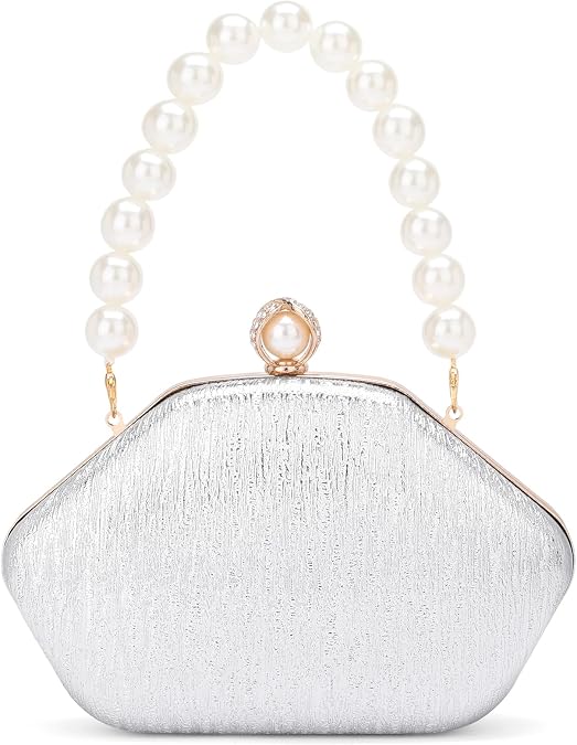 RNIEGA Clutch Purses for Women, Evening Bag with Detachable Chain Ladies Sparkling Party Handbag Wedding Bags