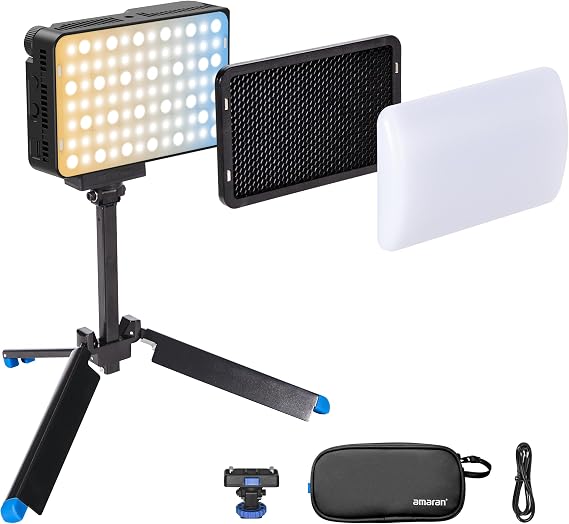 amaran Ace 25x Travel Ready Compact LED Light Creator Kit (Charcoal)