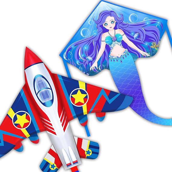 HONBO Fighter Kite and Mermaid Kite