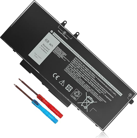 68Wh 3HWPP Laptop Battery for Dell Latitude Precision Inspiron | for Latitude 5410 5510 5501 5401 5411 5511 Precision 3541 3551 Inspiron 7706 7500 7506 2-in-1 Black JG75F 10X1J N2NLL 1VY7F