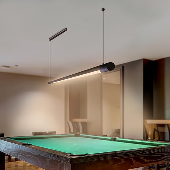 Solvita Professional LED Billiard & Pool Table Light, Non-Flickering & Evenly Distributed Light Source & Adjustable Height - Rotaflex, Bright White 3000K (52 inch)
