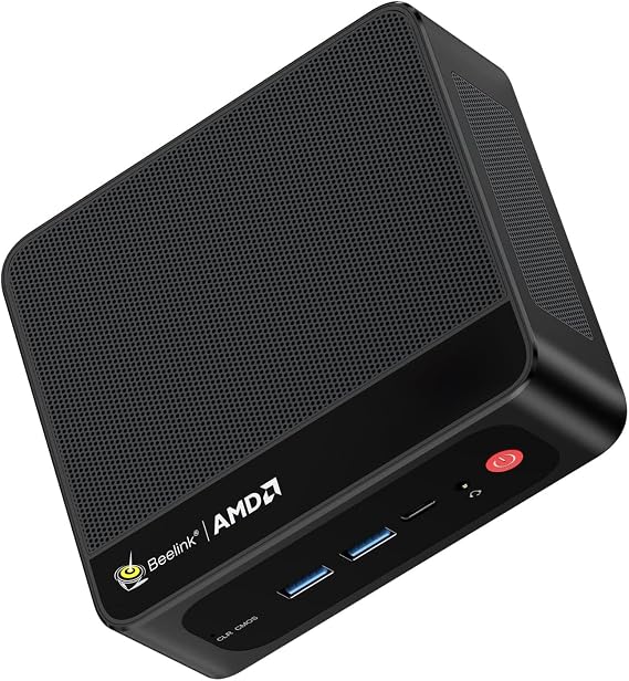 Beelink SER5 Mini PC, AMD Ryzen 5 5500U 6C/12T, 16G DDR4 480G NVMe SSD