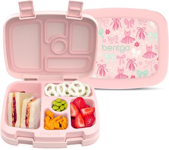 Bentgo Kids Prints Leak-Proof 5-Compartment Bento-Style Kids Lunch Box