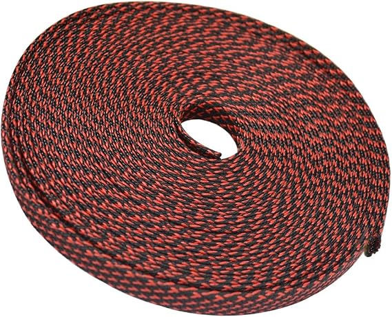 Cabin Hook,Hook and Eye, 4 6 8 10 12 14 16mm Braid PET Expandable Sleeving High Density Plaited Cable Sleeves Fabric Cable DIY (Color : 8mm, Size : 10m) (Color : 14mm, Size : 10m)