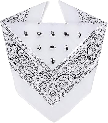 ZENO 100% Cotton & Natural Fibers Bandana Scarf - Soft, Durable, Machine Washable – Unisex for Men & Women