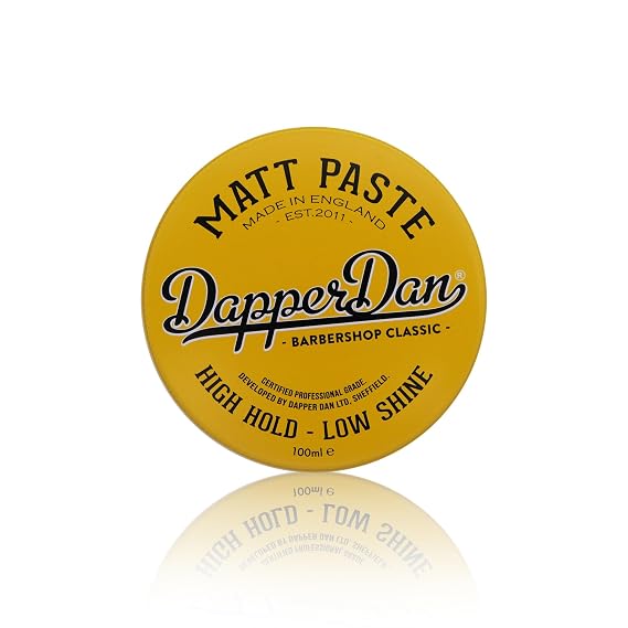 Dapper Dan Matt Paste, High Hold Low Shine Hair Paste for Men, Adds Texture with Flexible Hold for All Styles, Vintage Cologne Fragrance, 1 x 100ml