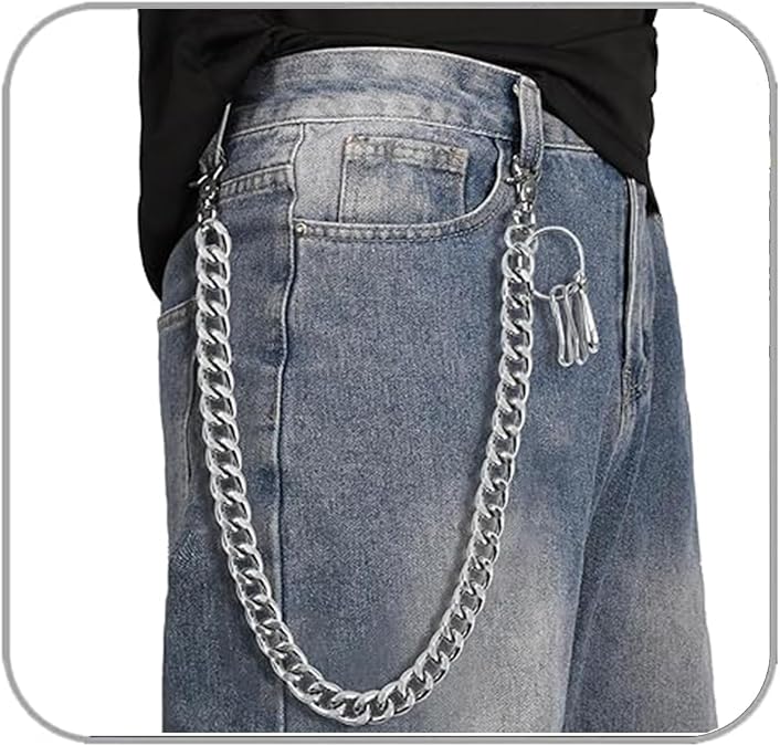 Wallet Chain Punk Jeans Chain Pants Chain Belt Chain Key Chain Hip Hop Goth Accessories for Women Men