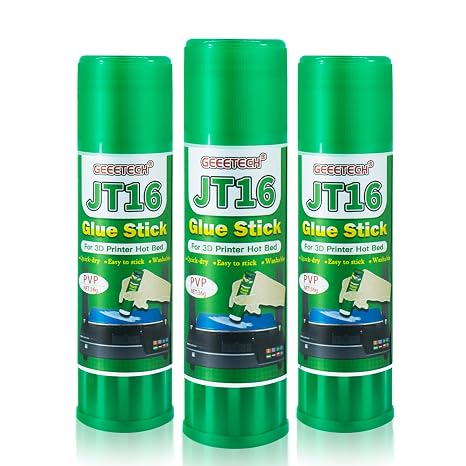 3D Printer Glue Stick 3 Pack, Perfect First Layer Adhesion, Prevents Warping on Heat Bed, Easy Release for ABS PLA PETG Filaments and Various Build Plate, 36g/1.27oz