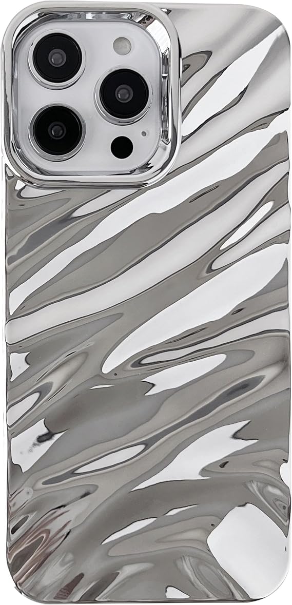 Caseative for iPhone 14 Pro Max Case, Silver