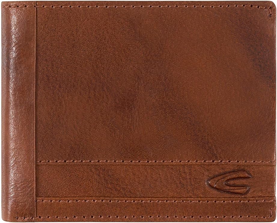Camel Active Men's Field Wallet Made of Finely Grained Leather with RFID Protection Cognac Menswear-M