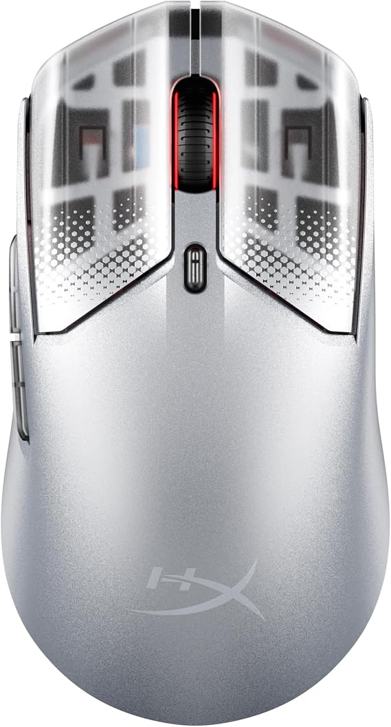 HyperX Pulsefire Haste 2 S Wireless Gaming Mouse, Durable Magnesium Alloy Shell, Lightweight 64g, 26K Sensor, HyperX Glass Skates, Symmetric Left and Right, Dual Wireless 2.4GHz / Bluetooth for PC