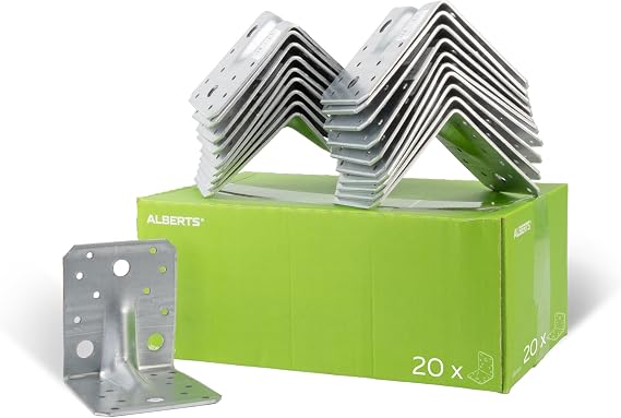 1 x heavy-duty angle bracket with rib.
