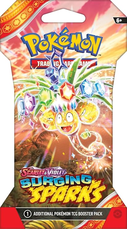 Pokemon TCG Surging Spark Single Booster Pack Pack Art May Vary - 10 Cards