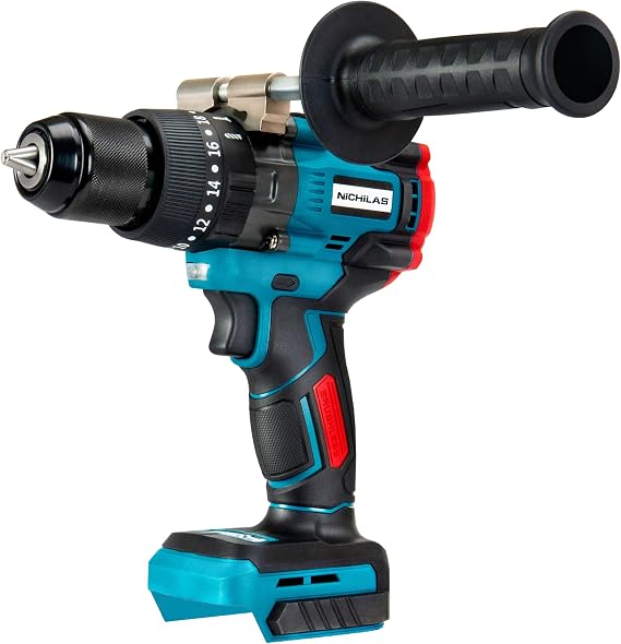 Nichilas Cordless Drill, 1/2 inch Chuck Impact Drill/Driver, Brushless Motor 150Nm MAX Torque, 2 Variable Speed 2150RPM, Compatible with MAKITA 18V Batteries (NO BATTERY)