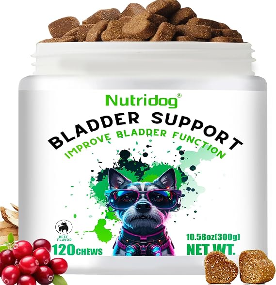 D-Mannose & Cranberry Supplement for Dogs, Urinary Tract & Bladder Support