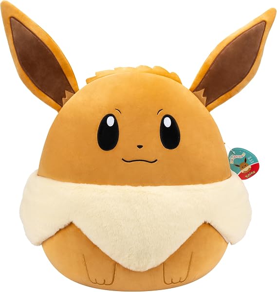 Squishmallows Original 20in Eevee Pokemon Plush - Ultrasoft Official Jazwares Plush (Jumbo)