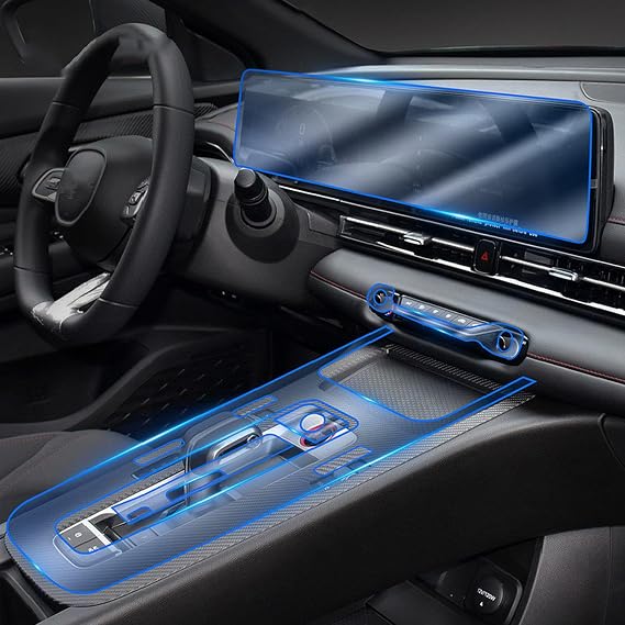 JCAKES Car Interior Center console Transparent PPF-TPU Protective film Anti-scratch Repair Accessories，For GAC Trumpchi EMPOW 2021-2023