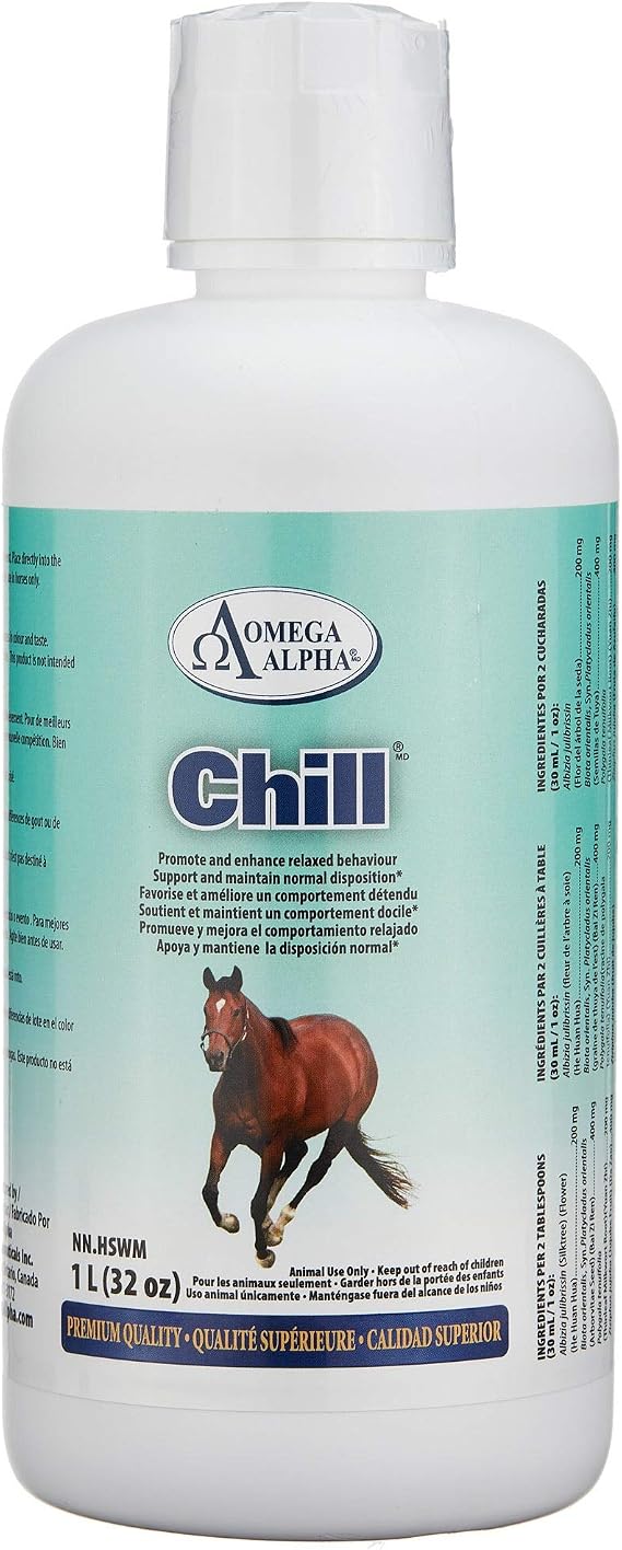 Chill Calming Formula for Horses - 32 Ounces (Quart)
