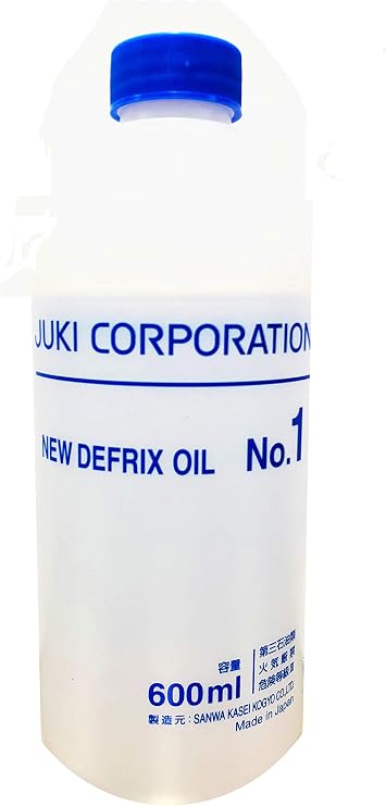 Juki Genuine Defrix Sewing Machine Oil (No.1) - 600ml Original Juki Oil (Japan Import)